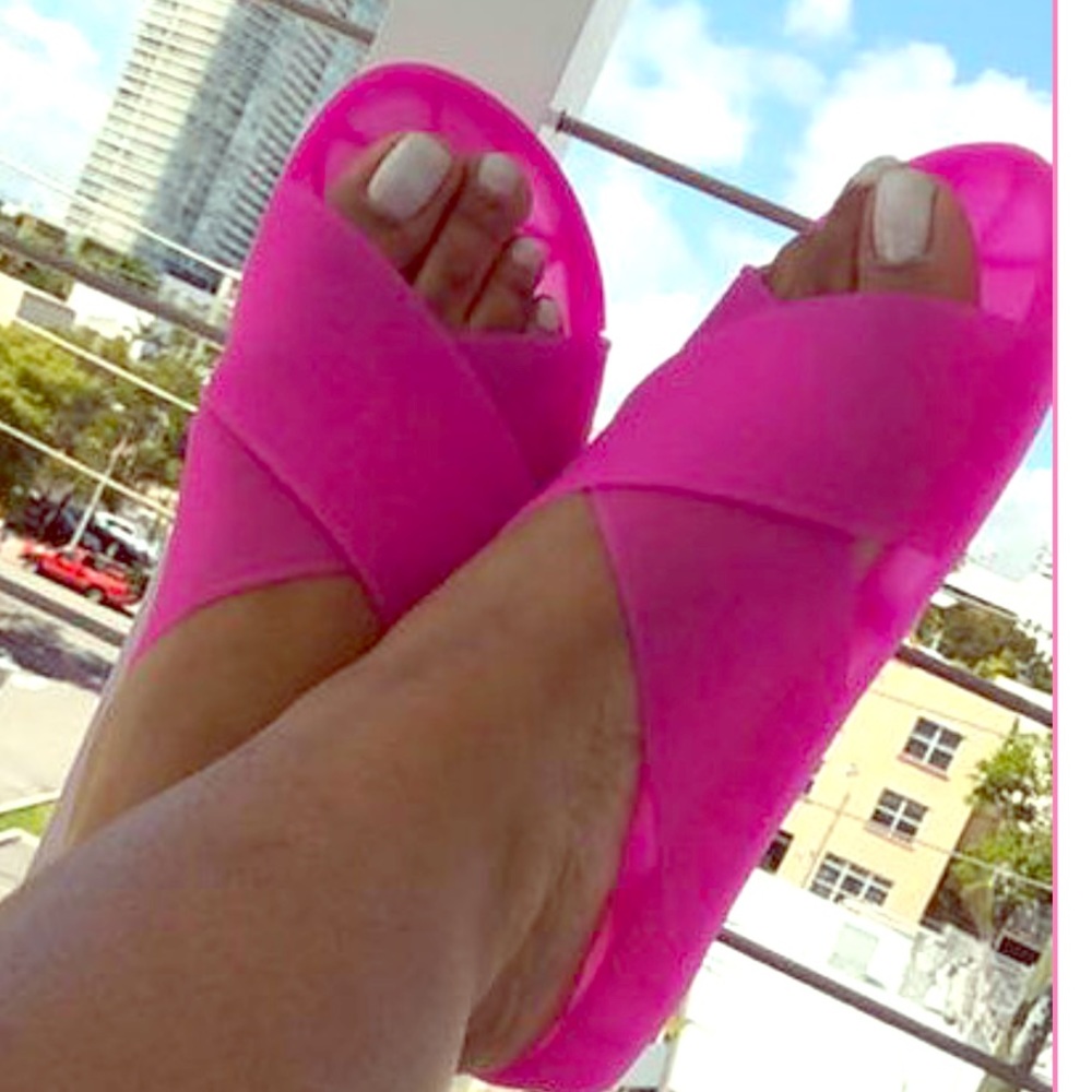 Pink sandals